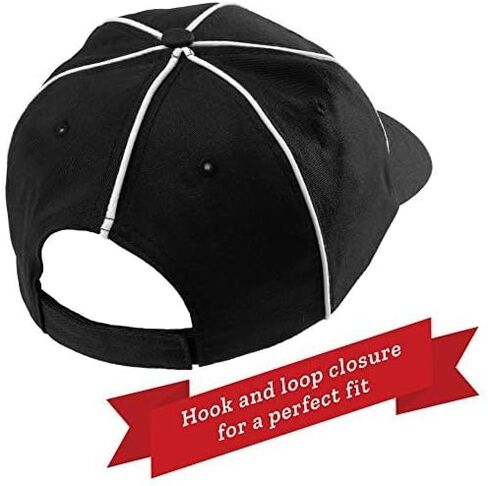 مستلزمات الحكم - قبعة حكم الحكم الرسمية وصفارة المدربين المصنوعة من الفولاذ المقاوم للصدأ مع حبل - أشرطة لاصقة وحلقة قابلة للتعديل للحكام، والقضاة، ورجل الخط، وأزياء كرة القدم in Kuwait