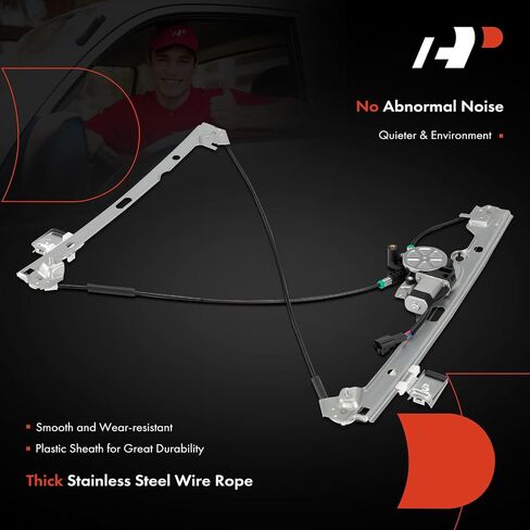 A-Premium Power Window Regulator with Motor(2 Pins) Compatible with Chevrolet Silverado 1500 2500 HD 2007-2013 Tahoe GMC Yukon Sierra Front Left Driver Side in Saudi Arabia