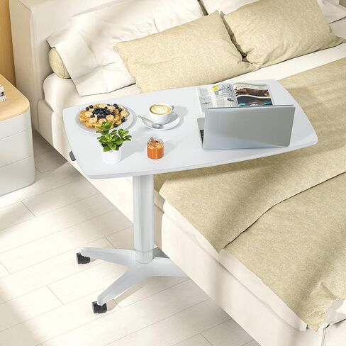 FURNINXS مكتب قائم متنقل ارتفاع قابل للتعديل هوائي متدحرج مكتب حامل صغير للكمبيوتر المحمول مكتب عربة الناهض منصة متنقلة للمنزل والمكتب والمدرسة in Kuwait