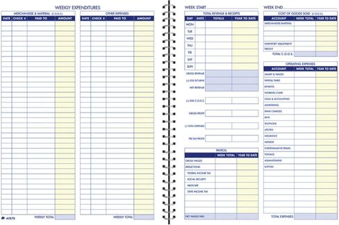 Adams Bookkeeping Record Book, Monthly Format, White (AFR71), 8.5 x 11 inches in Saudi Arabia