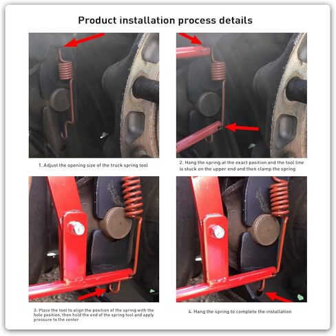 أداة زنبركية لفرامل الشاحنة، LT890 تركيب وإزالة زنبركية شديدة التحمل، أداة قابلة للتعديل متوافقة مع جميع نوابض مرساة لأحذية فرامل الهواء من إيتون in Kuwait