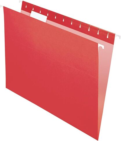Pendaflex مجلدات معلقة معاد تدويرها، مقاس Letter، أحمر، 1/5 قطع، 25/BX (81608) in Saudi Arabia