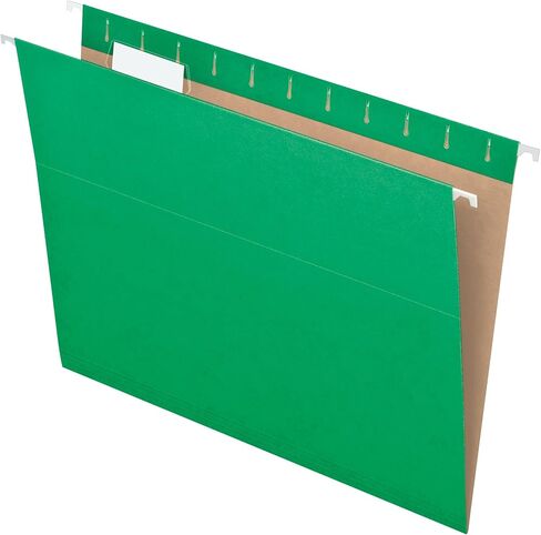 Pendaflex مجلدات معلقة معاد تدويرها، مقاس Letter، أحمر، 1/5 قطع، 25/BX (81608) in Saudi Arabia