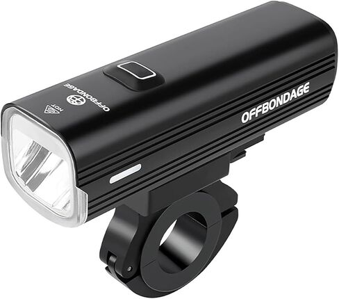 مصباح أمامي للدراجة من OFFBONDAGE مزود بمصباح أمامي 1000 لومن للدراجة للركوب الليلي 4800 مللي أمبير في الساعة 5 أوضاع قابلة لإعادة الشحن، ميزة بنك الطاقة لدراجة الطريق الجبلية الصغيرة Ebike in Kuwait