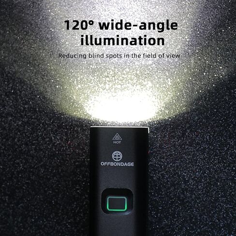 مصباح أمامي للدراجة من OFFBONDAGE مزود بمصباح أمامي 1000 لومن للدراجة للركوب الليلي 4800 مللي أمبير في الساعة 5 أوضاع قابلة لإعادة الشحن، ميزة بنك الطاقة لدراجة الطريق الجبلية الصغيرة Ebike in Kuwait