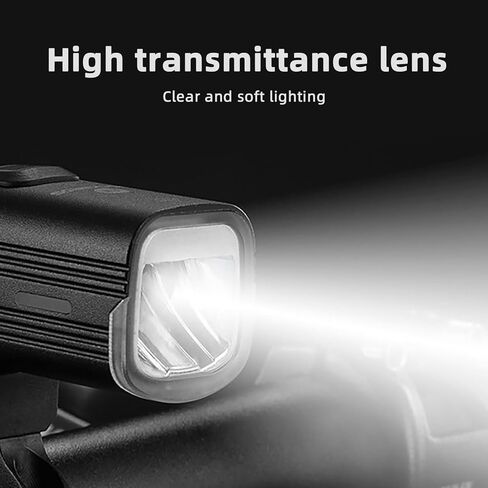 مصباح أمامي للدراجة من OFFBONDAGE مزود بمصباح أمامي 1000 لومن للدراجة للركوب الليلي 4800 مللي أمبير في الساعة 5 أوضاع قابلة لإعادة الشحن، ميزة بنك الطاقة لدراجة الطريق الجبلية الصغيرة Ebike in Kuwait
