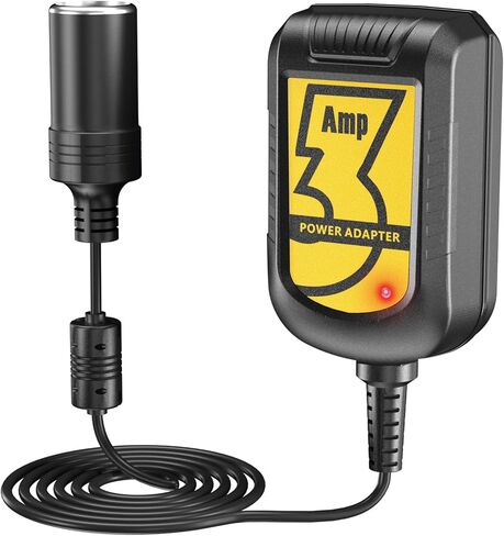 AC to DC Converter 12V 3A 36W - Car Cigarette Lighter Adapter AC 110V-240V to DC 12V, Car Adapter for Plug Outlet, Power Supply Converter Transformer in Kuwait