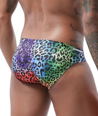 ملابس سباحة MIZOK للرجال مثيرة منخفضة الارتفاع مطبوعة على شكل زهور سريعة الجفاف بيكيني ملابس سباحة in Kuwait