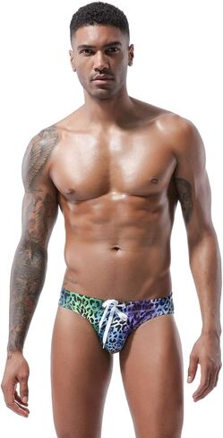 ملابس سباحة MIZOK للرجال مثيرة منخفضة الارتفاع مطبوعة على شكل زهور سريعة الجفاف بيكيني ملابس سباحة in Kuwait