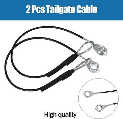 2 Pcs Tailgate Cable M159508 Compatible with John Deere Gators M TE TH TX XUV TH 6x4 TX 4X2 HPX615E HPX815E XUV865R XUV825E XUV825M XUV835E XUV835M XUV835R XUV855E XUV865E XUV865M in Saudi Arabia