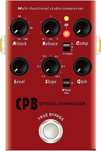 Optical Compressor Pedal for Electric Guitar and Bass Compressor Effects Pedal and Booster Pedal for Electric Guitar CP Booster Pedal BLOKAMUGT in Saudi Arabia