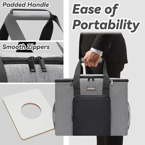 أكياس كرات البولينج لكرات مفردة/كرتين، حقائب حمل كرات البولينج سهلة الحمل مع حامل بولينج خشبي وجيوب تخزين إضافية - تحمل كرة بولينج واحدة/اثنين وإكسسوارات إضافية in Kuwait