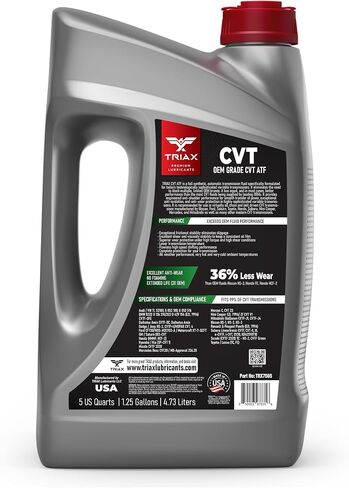 سائل ناقل الحركة CVT العالمي غير القابل للانزلاق من TRIAX CVT ATF OEM؛ يفوق جميع مواصفات OEM (إبريق سعة 5 لتر) in Saudi Arabia