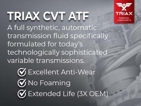 سائل ناقل الحركة CVT العالمي غير القابل للانزلاق من TRIAX CVT ATF OEM؛ يفوق جميع مواصفات OEM (إبريق سعة 5 لتر) in Saudi Arabia