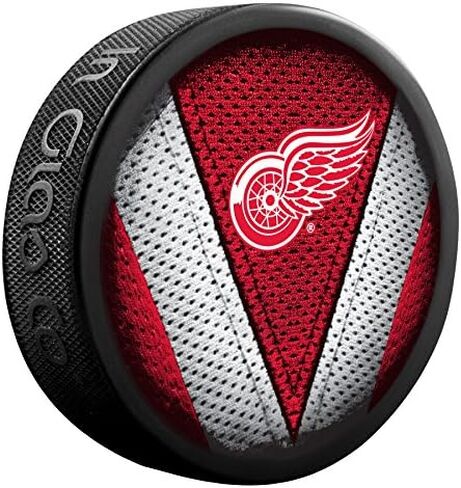 Red Wings Officially Licensed Stitch Design Hockey Puck in Saudi Arabia