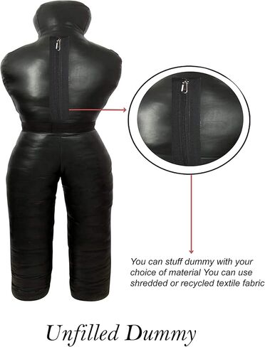 دمية Kuell Unfilled Grappling Dummy 35,50,70,120,140 رطل للمصارعة للبالغين، BJJ، تدريب الجودو كاراتيه - واقفة، رمي فنون القتال المختلطة، دمى جيو جيتسو البرازيلية مع حبل القفز in Saudi Arabia