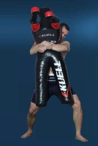 دمية Kuell Unfilled Grappling Dummy 35,50,70,120,140 رطل للمصارعة للبالغين، BJJ، تدريب الجودو كاراتيه - واقفة، رمي فنون القتال المختلطة، دمى جيو جيتسو البرازيلية مع حبل القفز in Saudi Arabia