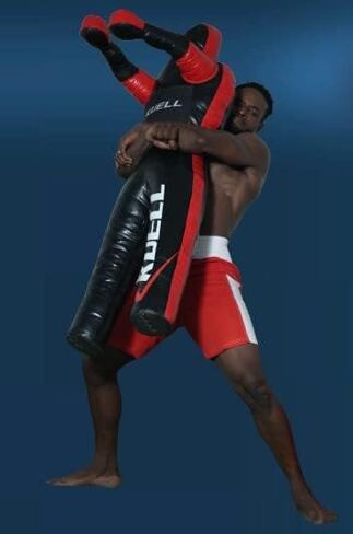 دمية Kuell Unfilled Grappling Dummy 35,50,70,120,140 رطل للمصارعة للبالغين، BJJ، تدريب الجودو كاراتيه - واقفة، رمي فنون القتال المختلطة، دمى جيو جيتسو البرازيلية مع حبل القفز in Saudi Arabia