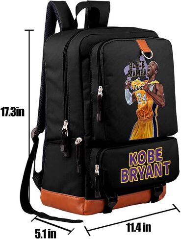 Basketball Player Backpack Casual Travel Bookbag Multifunction Large Capacity Lightweight Fans Rucksack(Black-1) in Saudi Arabia