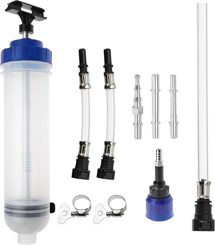 Nayciiy 1.5L مستخرج السوائل مضخة زيت السيارات محقنة زيت استخراج يدوي مضخة نقل مضخة نقل الوقود (1500 مل) in Kuwait