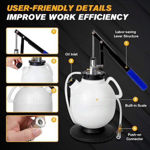 مستخرج مضخة زيت ناقل الحركة، مضخة زيت ناقل الحركة، نظام تعبئة زيت السيارة اليدوي مع محولات ATF (7.5 لتر) in Kuwait