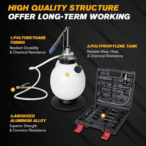 مستخرج مضخة زيت ناقل الحركة، مضخة زيت ناقل الحركة، نظام تعبئة زيت السيارة اليدوي مع محولات ATF (7.5 لتر) in Kuwait