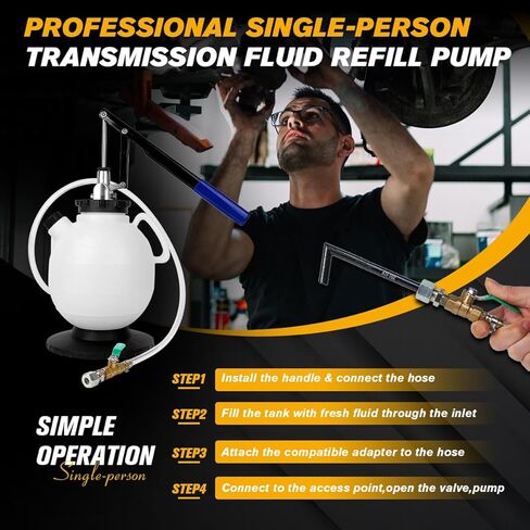 مستخرج مضخة زيت ناقل الحركة، مضخة زيت ناقل الحركة، نظام تعبئة زيت السيارة اليدوي مع محولات ATF (7.5 لتر) in Kuwait