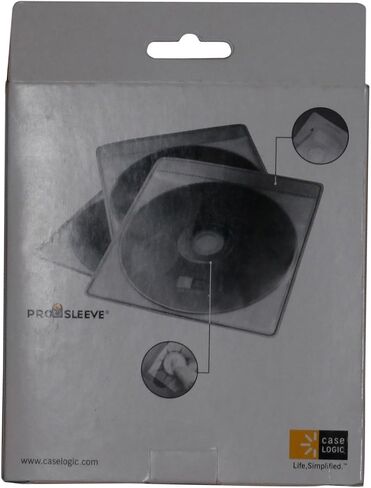 Case Logic CDS-120 سعة 120 قرص مضغوط ProSleeve Pages (أبيض) in Saudi Arabia