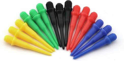 DGHAOP نقاط رمي السهام 180 قطعة 2BA خيط نقاط رمي السهام البلاستيكية مجموعة نصائح رمي السهام الناعمة 36 قطعة × 5 ألوان (أسود/أحمر/أزرق/أصفر/أخضر) in Kuwait