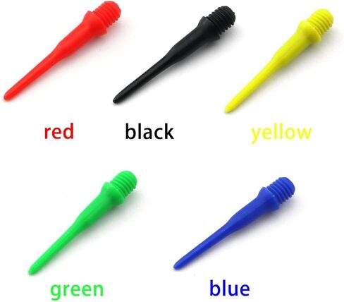 DGHAOP نقاط رمي السهام 180 قطعة 2BA خيط نقاط رمي السهام البلاستيكية مجموعة نصائح رمي السهام الناعمة 36 قطعة × 5 ألوان (أسود/أحمر/أزرق/أصفر/أخضر) in Kuwait