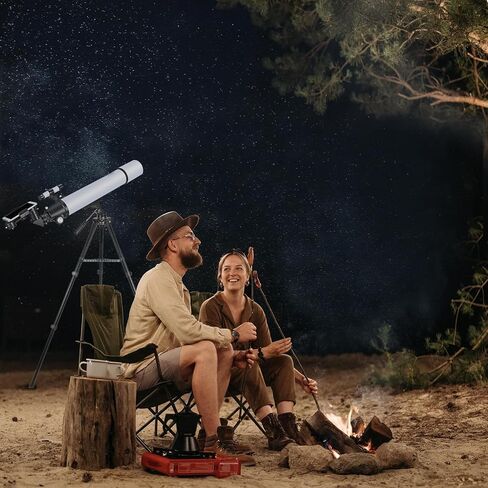 Celticbird Telescope for Adults High Powered, 80mm Aperture 600mm AZ Mount Refractor Telescope for Kids Beginners - Portable Telescopes for Adults Astronomy with Backpack, Phone Adapter, Moon Filter in Saudi Arabia