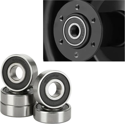 GREHUA Front and Rear Wheel Bearing for Baja Motorsports 97cc Doodle Bug Coleman CT100U CC100X KT196 Motovox MBX10 MBX11 Classic 80cc 105cc Realtree RT100 RT200 Mini Bike Go Kart Parts 6201RS in Saudi Arabia