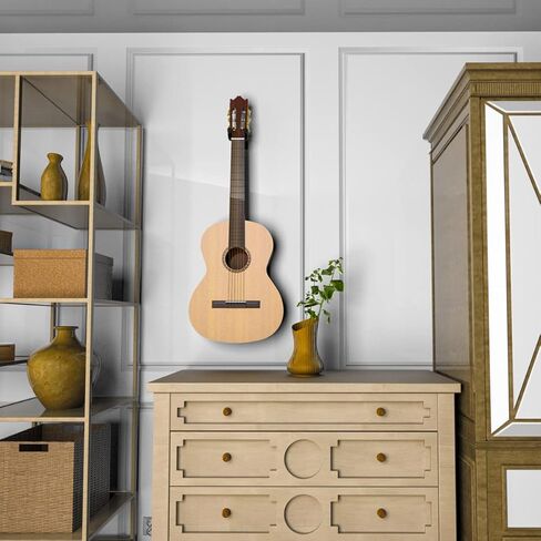 Guitar Wall Mount, 4 Pack Guitar Hanger,Black Walnut Guitar Hook Holder Stand for Acoustic Electric Bass Guitar Ukulele Mandolin at Home, Studio in Kuwait