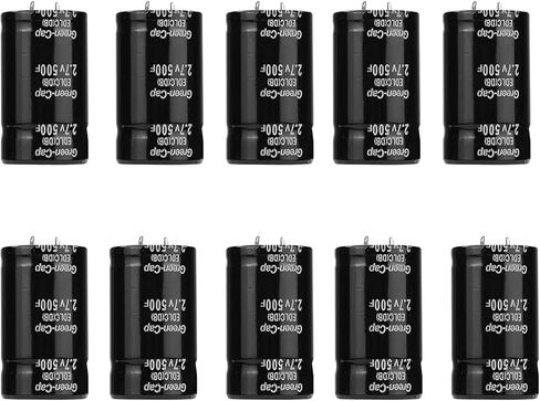 10 مكثفات فائقة 500F 2.7V 35X60mm مناسبة لمكثفات مقوم السيارات in Kuwait