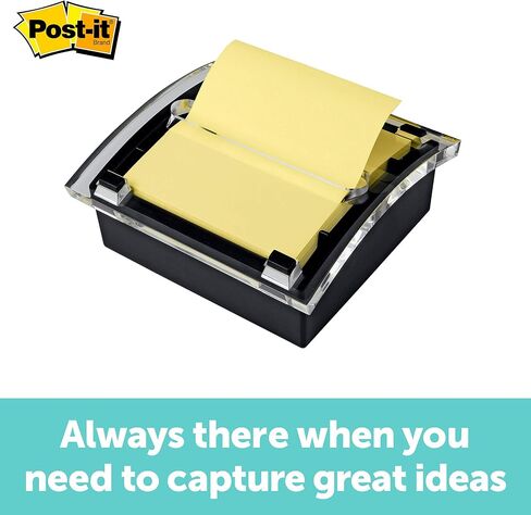 موزع ملاحظات منبثق فائق الالتصاق من Post-it، 12 لوحة ملاحظات لاصقة، 3 × 3 بوصة، 2X قوة الالتصاق واللوازم المدرسية والمنتجات المكتبية، تستخدم مع موزعات الملاحظات اللاحقة، أصفر كناري in Kuwait