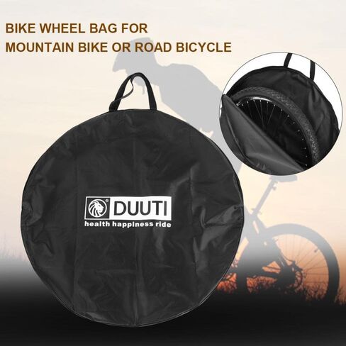 Duuti Bike ycle Wheel Carrying Package Bags Mtb Cycling Road Mountain Bike Wheels Bags Box Case Wheelset Bag Accessories(29In) Double Bike 29. Wheel Carrier Double Bike 29. Wheel Carrier in Saudi Arabia