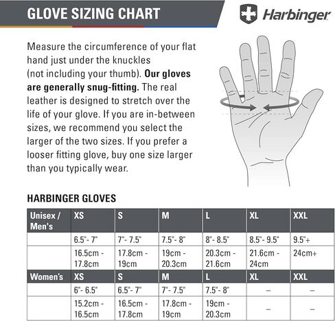 Harbinger Training Grip Wristwrap Weight Lifting Gloves, Unisex in Saudi Arabia