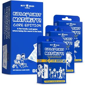 Kids Against Maturity: Card Game for Kids and Families, Super Fun Hilarious for Family Party Game Night, Combo Pack with Expansion #1#2 and #3
