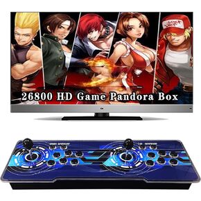 29800 in 1 Pandora Box Arcade Games Console, Plug and Play Video Games,1280X720 Display, 3D Games, Search/Save/Hide/ Pause Games,1-4 Players