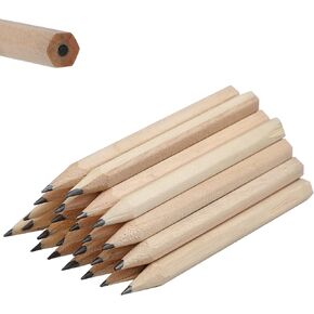 LUTER 24pcs Short Round Pencils Mini Wood Pencils Round Pencils Short Wood Pencils Bulk for Preschoolers Toddlers Kindergarten School Home