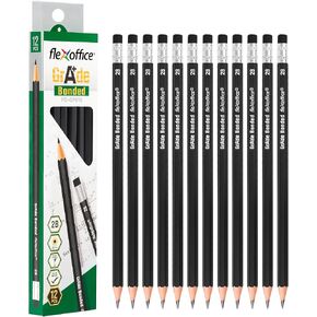 180 Pack Wood-Cased Pencils, 2B Soft, Pre-Sharpened, Graphite Pencils for Kindergarteners, Kids, Teachers, Artists