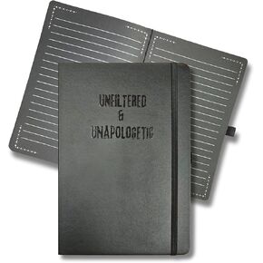 Julia's Journals Lined Black Paper Journal for Writing or Sketch - 200 Lined pages (100 Sheets) - 100 GSM - A5 Note Book