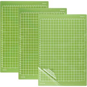 حصيرة قطع مقاس 8.5 بوصة × 12 بوصة لـ Cricut Joy Xtra (StandardGrip)، 3 قطع من سجادات القطع اللاصقة القابلة لإعادة الاستخدام، استبدال حصيرة الآلة القياسية المتوافقة مع ملحقات Cricut Joy الإضافية (أخضر)