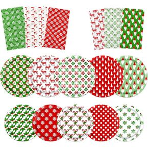 Christmas Paper Plates and Napkins Multicolour Christmas Dinnerware Set Christmas Disposable Plates for Christmas Party Decorations Xmas Holiday Party Supplies Baby Shower