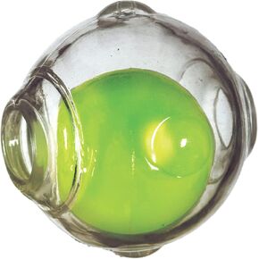 Chase 'n Chomp Dog Amazing Squeaker Ball Toy for Pets, Clear, 3.5 Inch, All Breed Sizes