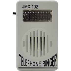 1Pc White Telephone Ringer Amplifier Bell Extra-Loud Telephone/Phone Ringer,External Ringer for Cell Phone,Small in Size and Light in Weight,Use Safety,Landline Phones,Telephones and Accessories