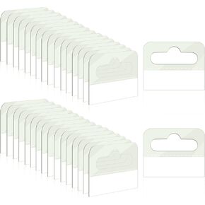 200 Pcs Hang Tabs, Clear Self-Adhesive Hanging Tabs, Heavy Duty Adhesive Hang Tags, Plastic Hang Tags with Slot Hole, Hanging Product Tags for Retail Display, 1.77x1.37 Inches