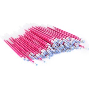 100pcs Red High Temperature Disappearing Pen Heat Erasable Fabric Refills Patchwork Marking Pens Ink Marker for Embroidery Handicarft Needlework Tailors Sewing Quilting