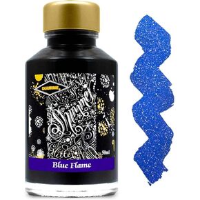Diamine Fountain Pen Bottled Ink, 50ml - Shimmering Blue Flame