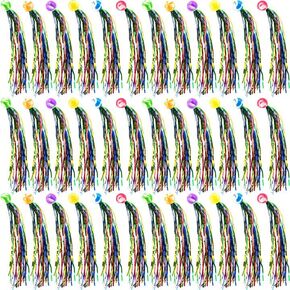 36 Pcs Comet Balls Bouncy Super Balls with Colorful Streamers Mini Rubber Bouncy Balls for Kids Birthday Party Favors Goodie Bag Fillers